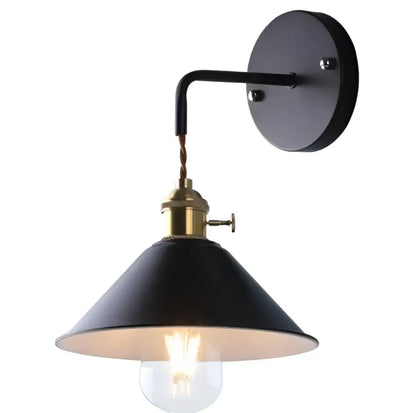 Vintage pastel wall light with brass fixture – bedroom led iron art