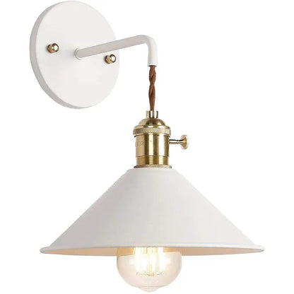 Vintage pastel wall light with brass fixture – bedroom led iron art