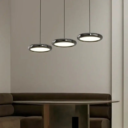 Modern chrome led iron pendant chandelier dining room light