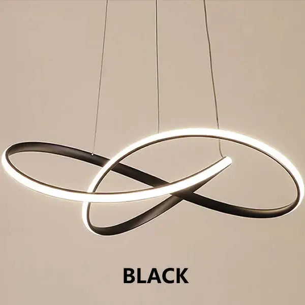 Modern white led irregular pendant light dining room