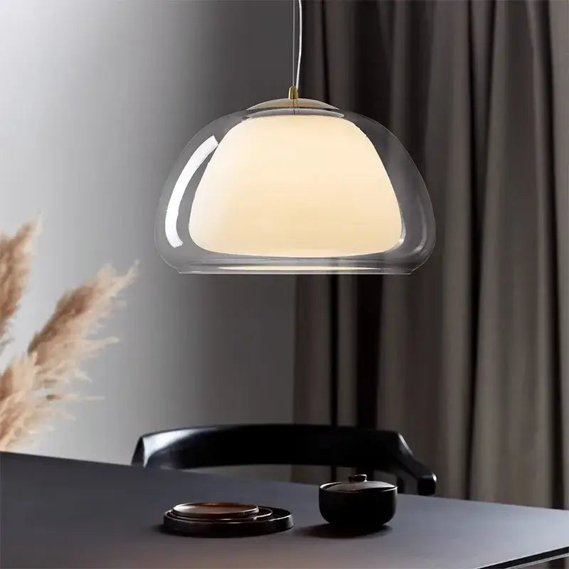 Modern led jelly glass pendant light for dining room