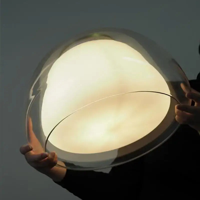 Modern led jelly glass pendant light for dining room
