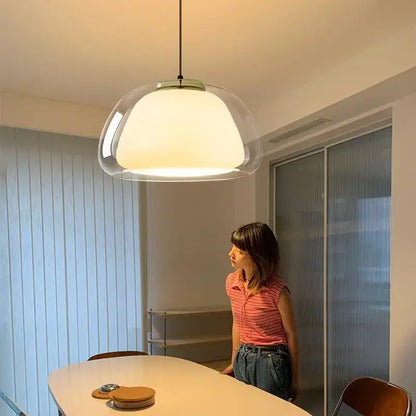 Modern led jelly glass pendant light for dining room