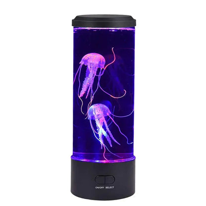 Color changing led jellyfish lamp bedroom aquarium mood light