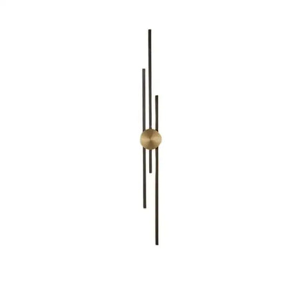 Modern gold and black long wall lamp for living room