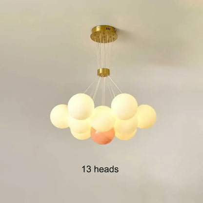 led lunar ball cloud chandelier living room light