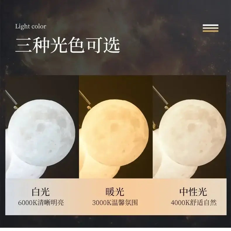 led lunar ball cloud chandelier living room light