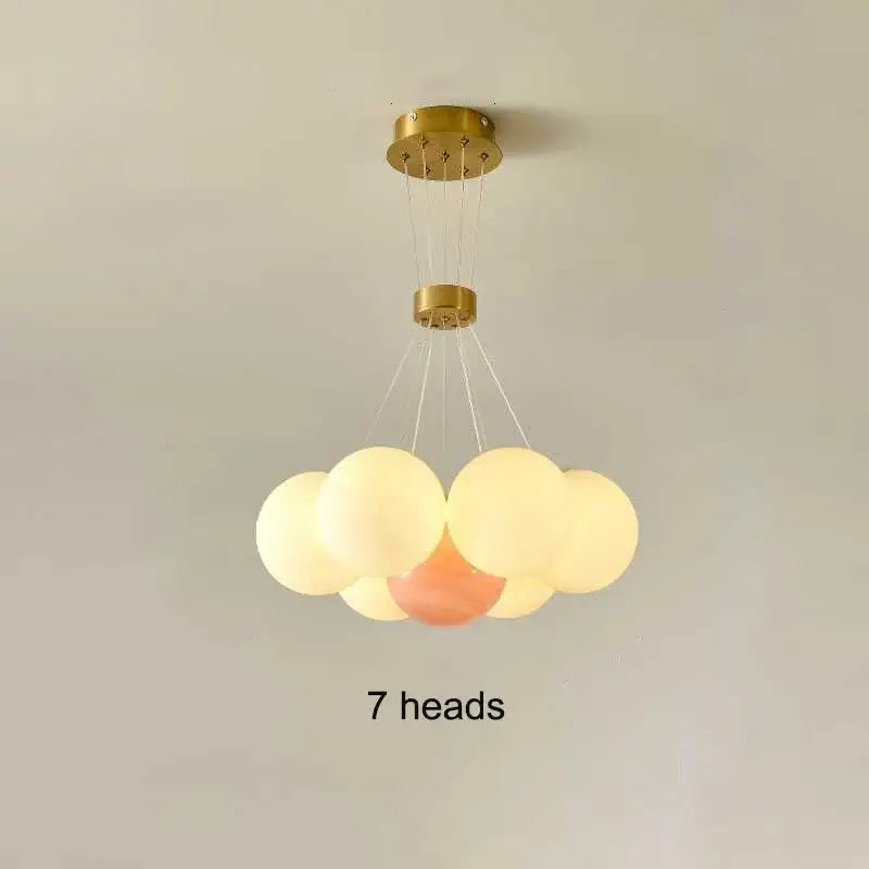 led lunar ball cloud chandelier living room light