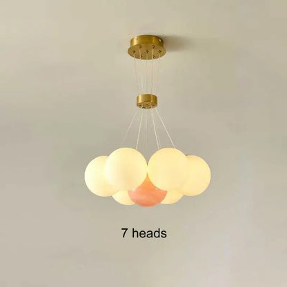 led lunar ball cloud chandelier living room light