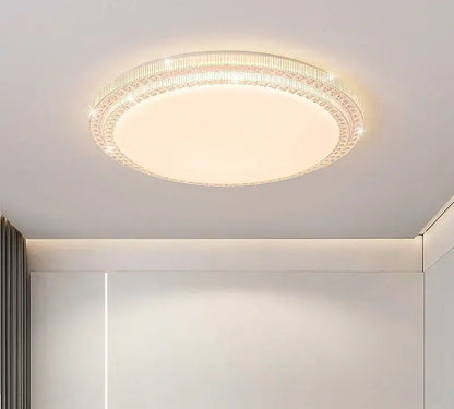 Modern crystal led luxury ceiling light for living room decor