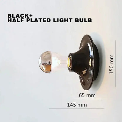 Retro ceramic led macaron wall lamp bedroom sconce lighting