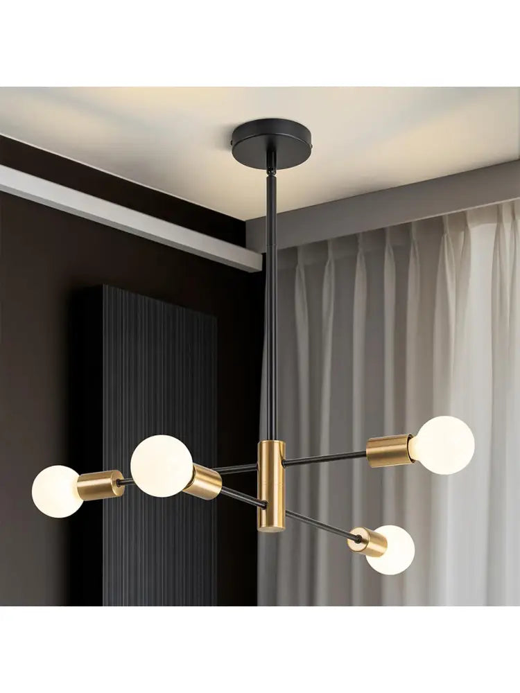 Modern black & gold magic bean chandelier for dining room
