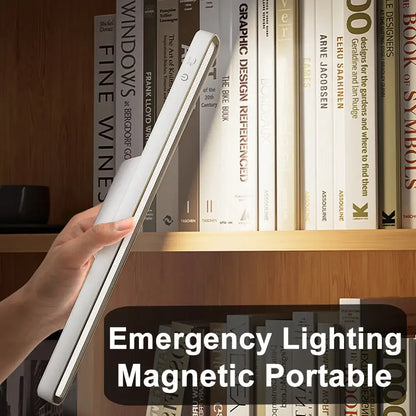 Minimalist white & black magnetic desk lamp bedroom reading light