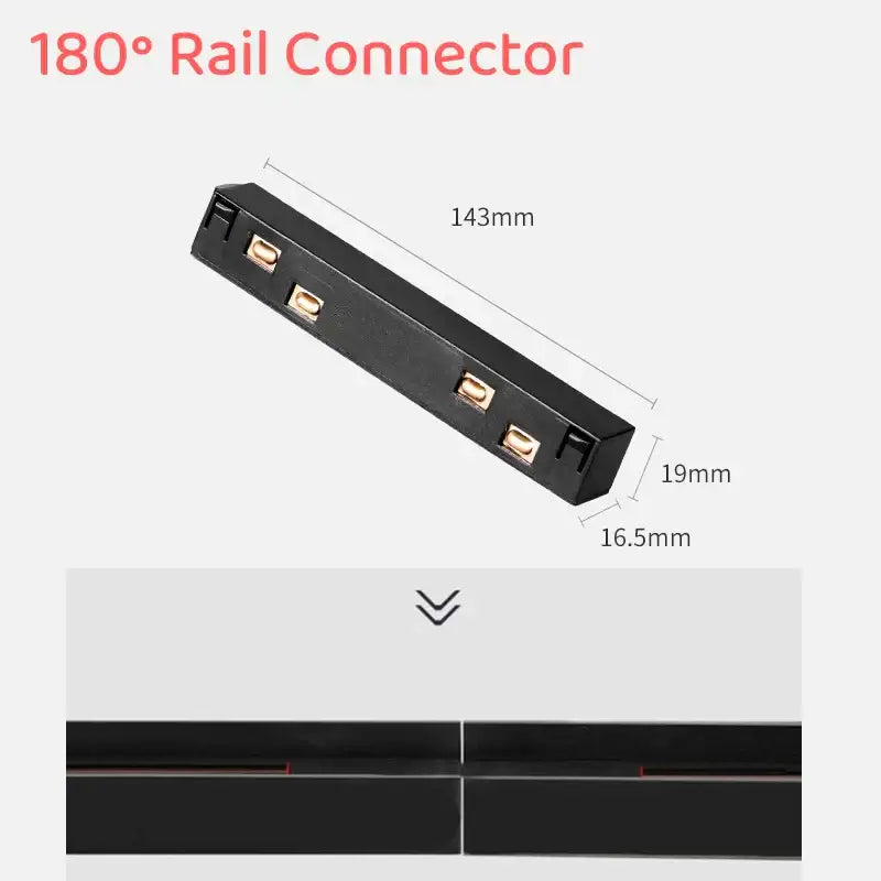 Modern black & white led magnetic track light living room