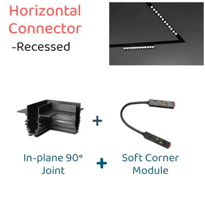 Modern black & white led magnetic track light living room