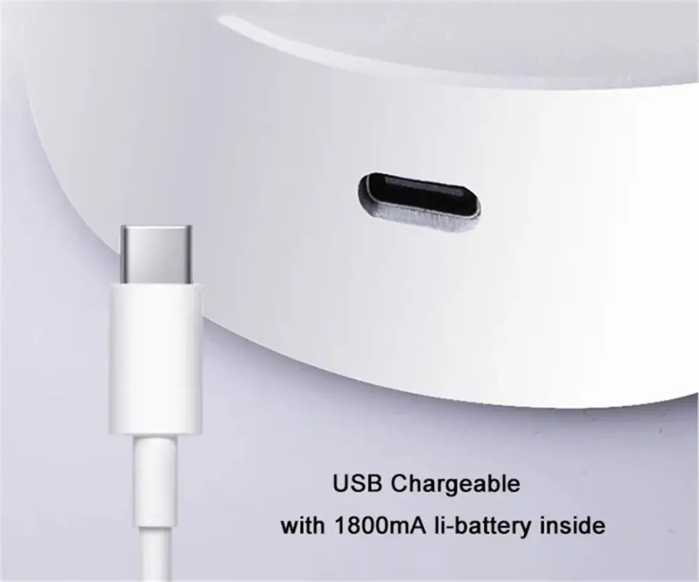 Modern white led magnetic wall light bedroom touch dimmable lamp