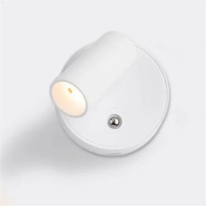 Modern white led magnetic wall light bedroom touch dimmable lamp
