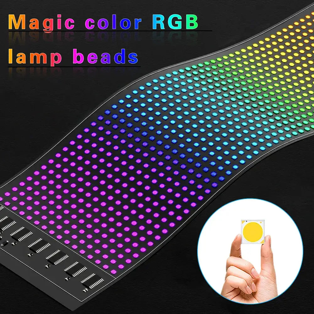 Programmable red & blue led matrix panel bedroom cartoon wall decor