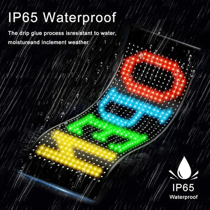 Programmable red & blue led matrix panel bedroom cartoon wall decor
