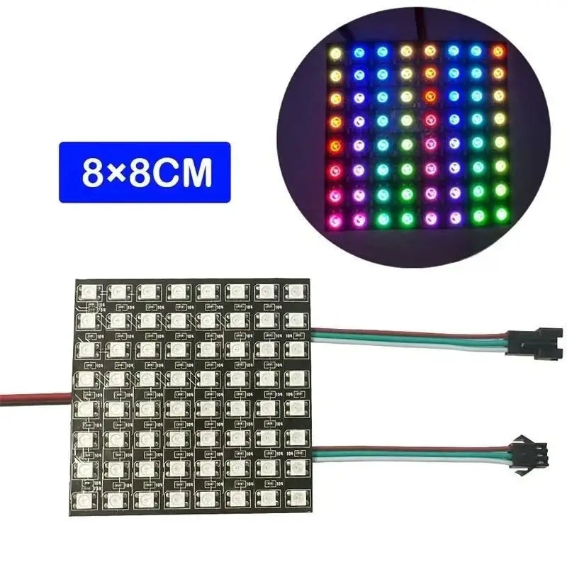 Flexible ws2812b led matrix panel light for gaming room effects