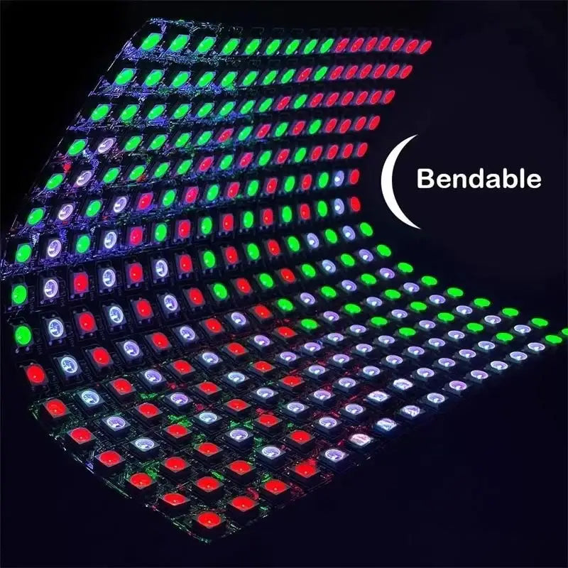 Flexible ws2812b led matrix panel light for gaming room effects