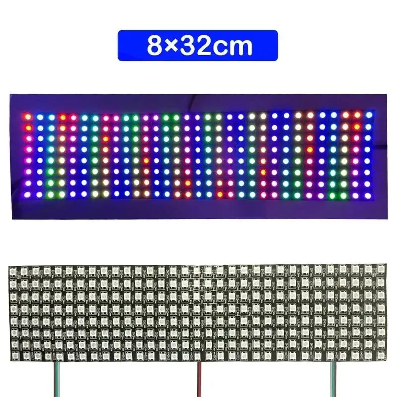 Flexible ws2812b led matrix panel light for gaming room effects