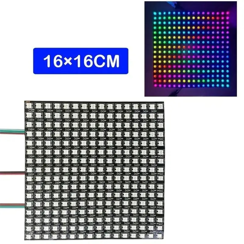 Flexible ws2812b led matrix panel light for gaming room effects
