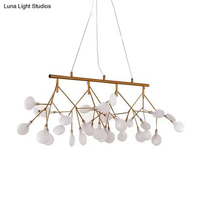 Modern gold tree branch chandelier dining room globe ceiling light