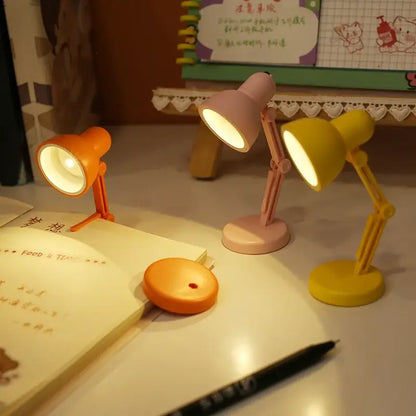 Orange pink & yellow led mini desk lamp – bedroom night light