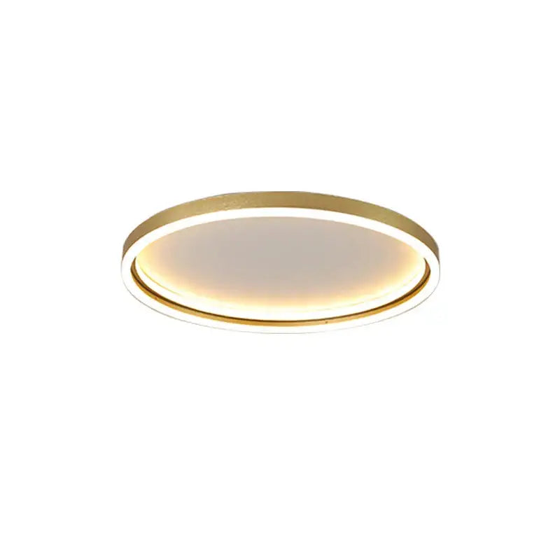 Modern golden finish led minimalist chandelier for living room