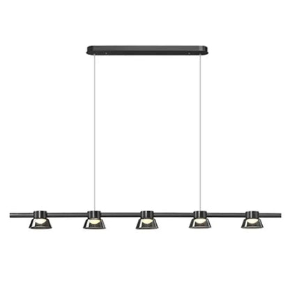 Modern black & chrome led minimalist chandelier kitchen pendant lights