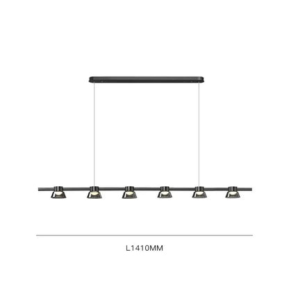 Modern black & chrome led minimalist chandelier kitchen pendant lights