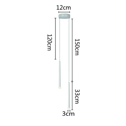 Minimalist black & white led pendant lamp for bedroom dining room