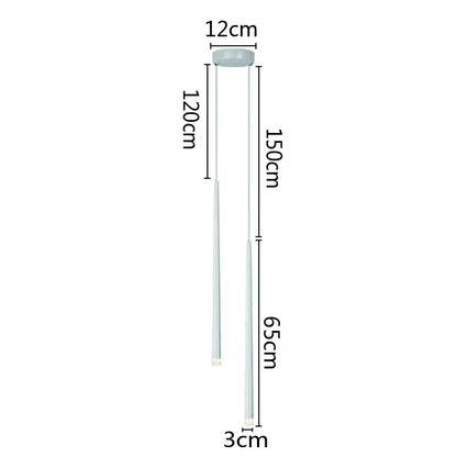 Minimalist black & white led pendant lamp for bedroom dining room