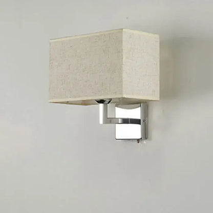 Modern beige & brown led minimalist wall lamps for bedroom