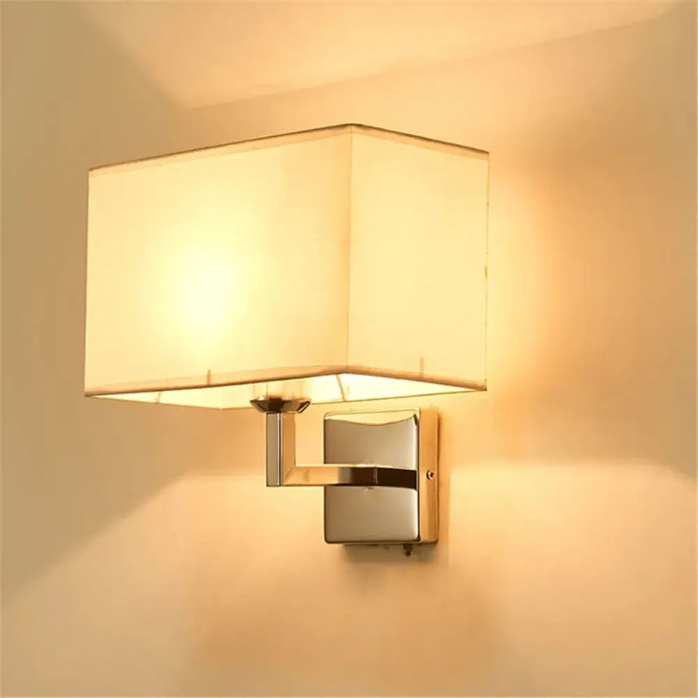 Modern beige & brown led minimalist wall lamps for bedroom