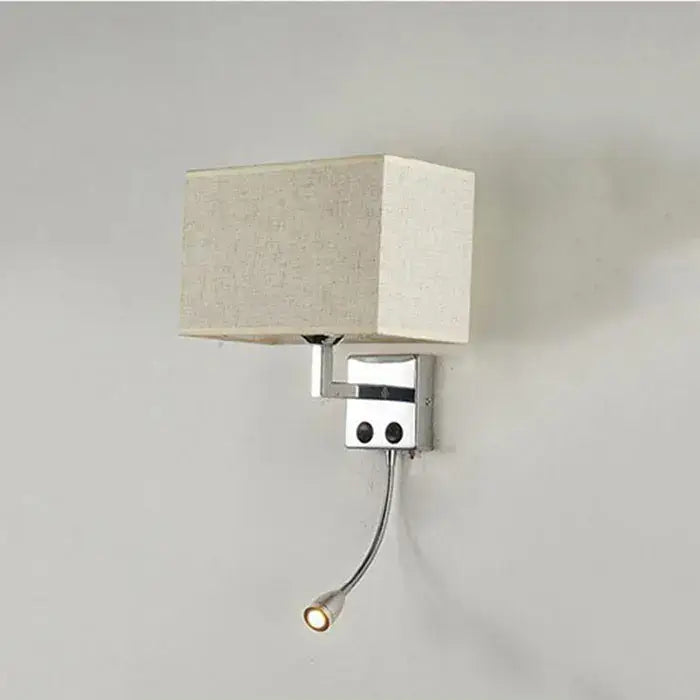 Modern beige & brown led minimalist wall lamps for bedroom