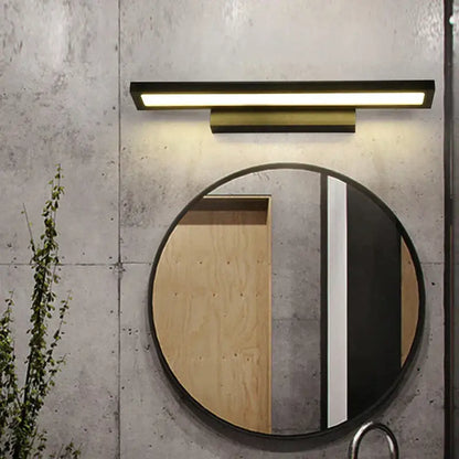 Modern black led mirror light bathroom wall lamp