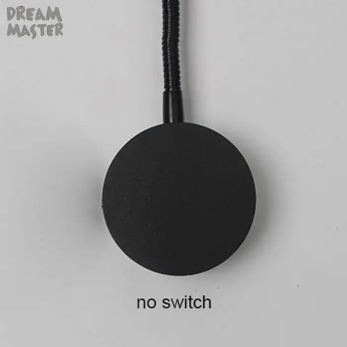 Modern black led mirror light bedside lamp bedroom reading light