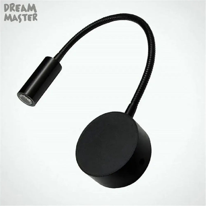 Modern black led mirror light bedside lamp bedroom reading light
