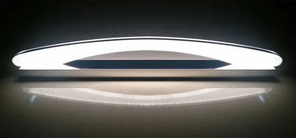 Modern curved white led mirror light fixture bathroom sconce