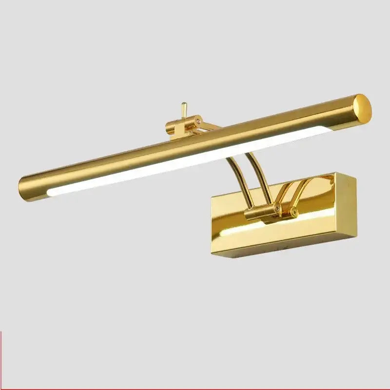 Modern gold linear led mirror light bathroom wall fixture