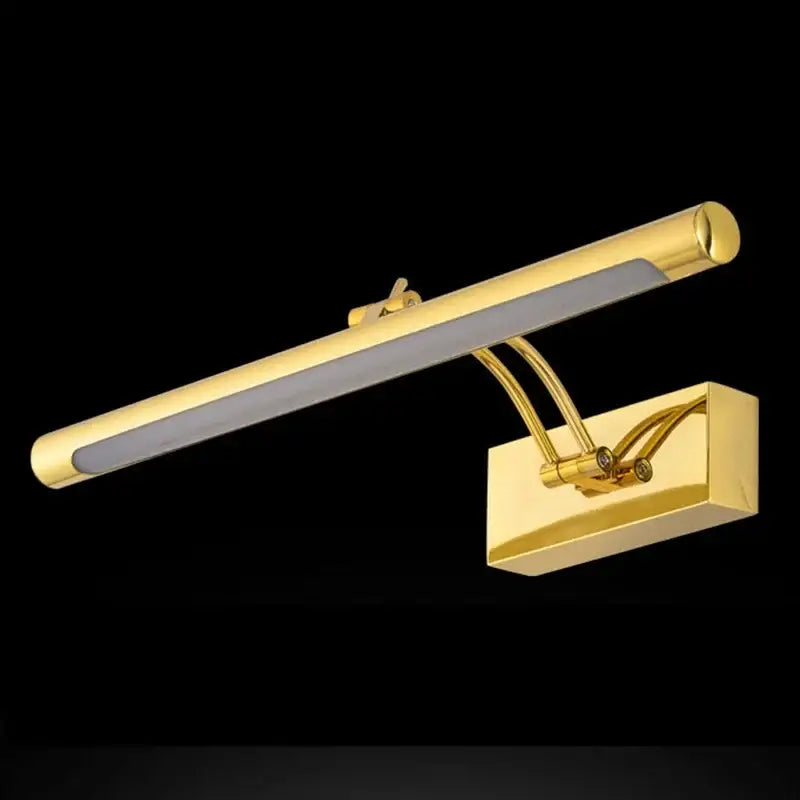 Modern gold linear led mirror light bathroom wall fixture