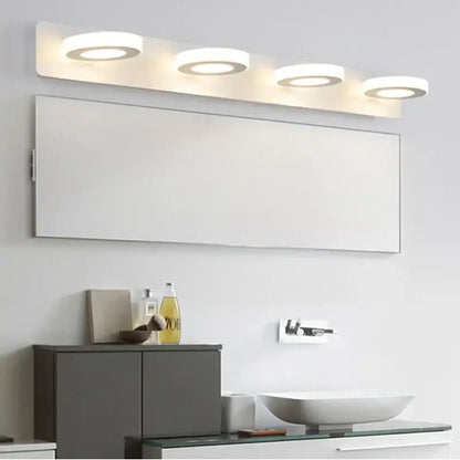 Modern white rectangular led mirror light bathroom wall lamp