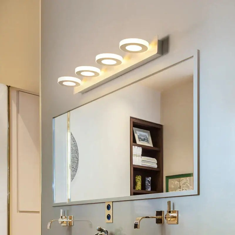 Modern white rectangular led mirror light bathroom wall lamp