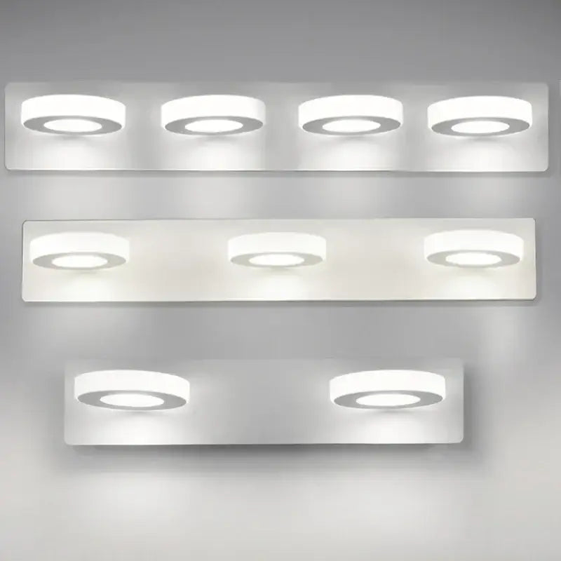 Modern white rectangular led mirror light bathroom wall lamp