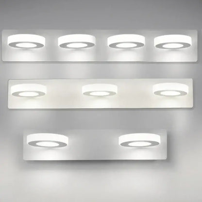Modern white rectangular led mirror light bathroom wall lamp