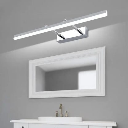 Modern black & chrome led mirror light bathroom wall lamp