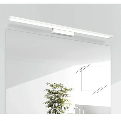 Modern black rectangular led mirror light wall lamp bathroom fixture