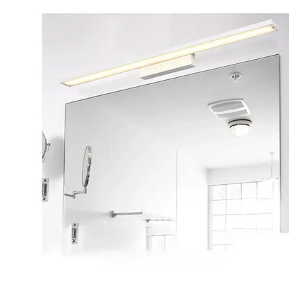 Modern black rectangular led mirror light wall lamp bathroom fixture